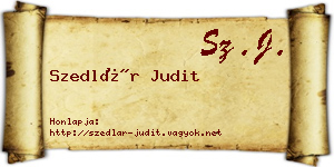Szedlár Judit névjegykártya